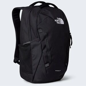The North Face Vault Backpack Black Laptop School Travel Bag FlexVent